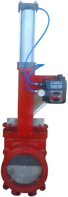 PNEUMATICALLY OPERATED KNIFE GATE VALVE