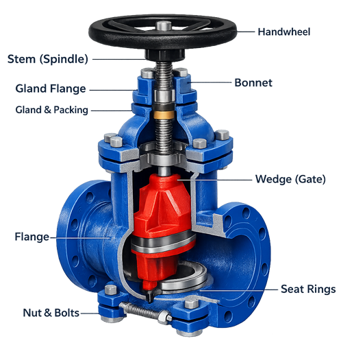 ISI Marked Cast Iron Sluice Valve Manufacturer India